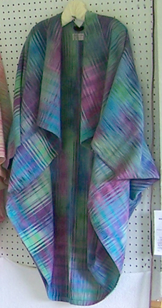 Blue-Violet-Green Cocoon Jacket